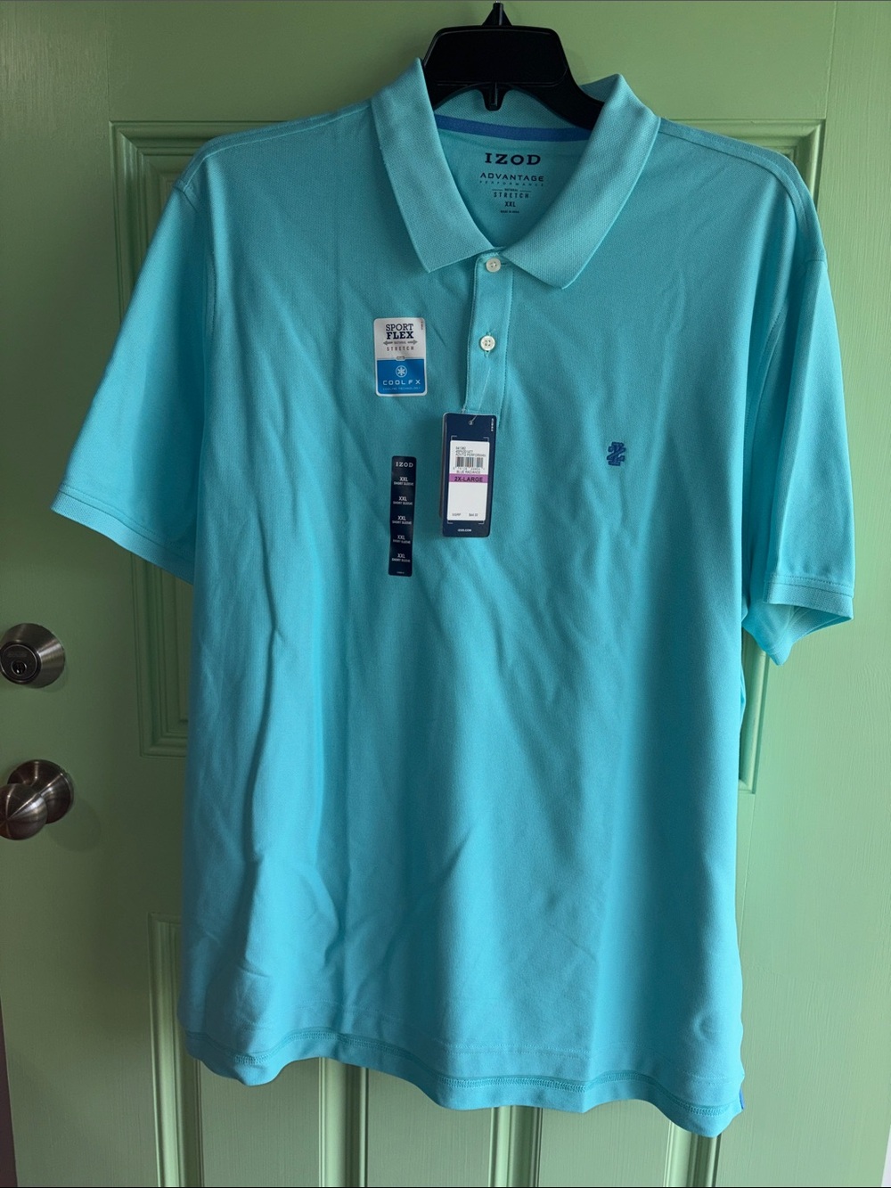 NWT IZOD Natural Stretch Blue Shirt - Men’s size XXL